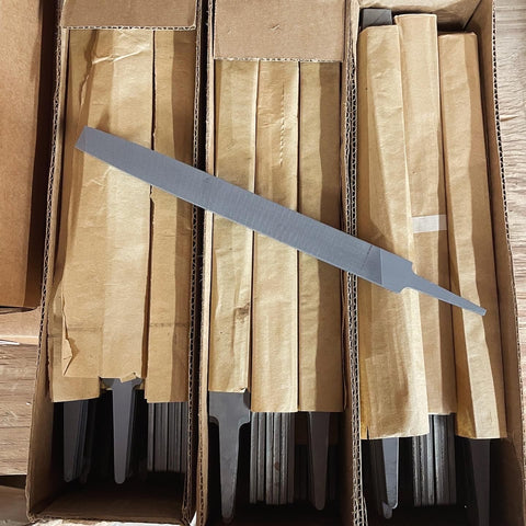 quality, american manufactured hand file that is superb at quickly filing, sharpening, and restoring the edge of our axe either in your shop or out in the field