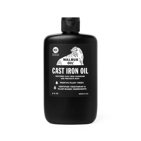 walrus oil cast iron oil - it's a great way to protect your cast iron from natural wear and tear