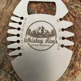 The whiskey river bottle opener and bevel gauge. Open your favorite beverage and measure the exact angle of the bevel of your axe head with this clean and machined tool