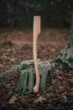 side profile view of the whiskey river art and trading co 28c premium heritage replacement axe handle