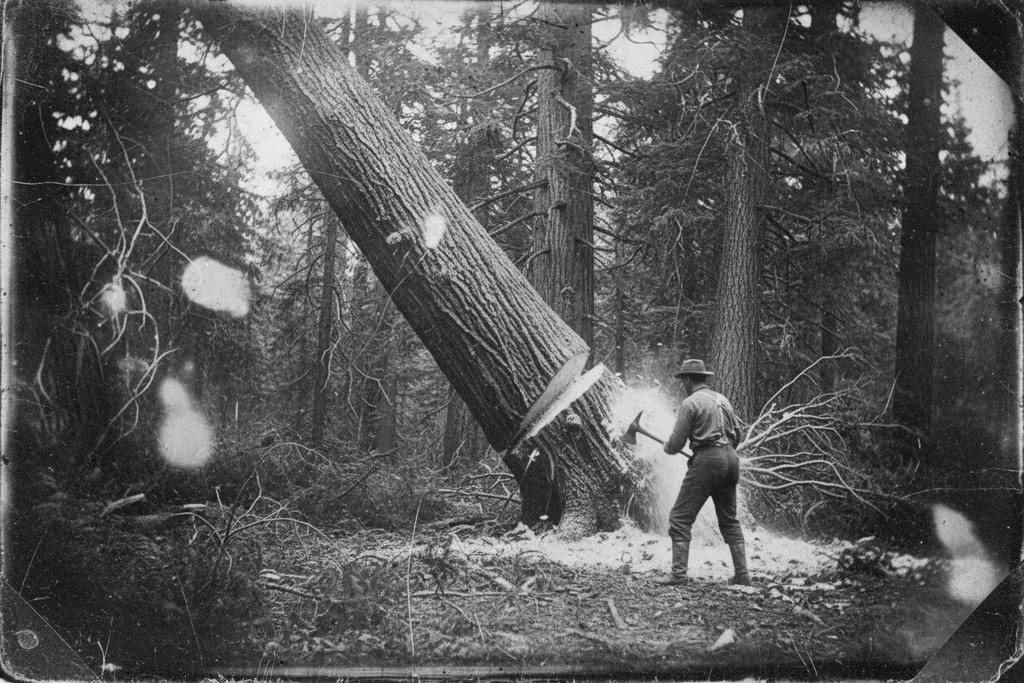 How to Chop Down a Small Tree with an Axe
