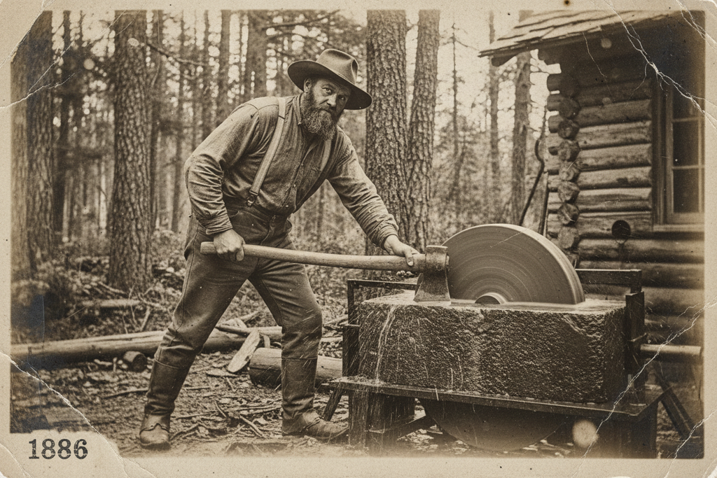 How to Use a Sharpening Puck on an Axe
