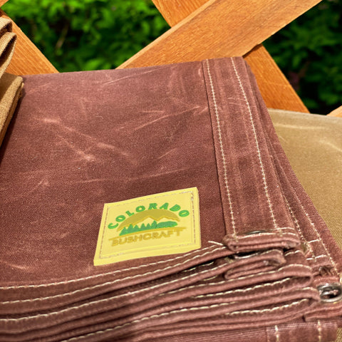 bushcraft canvas tarp Extra Large Waxed Canvas Bushcraft Ground Cloth (Various Colors)