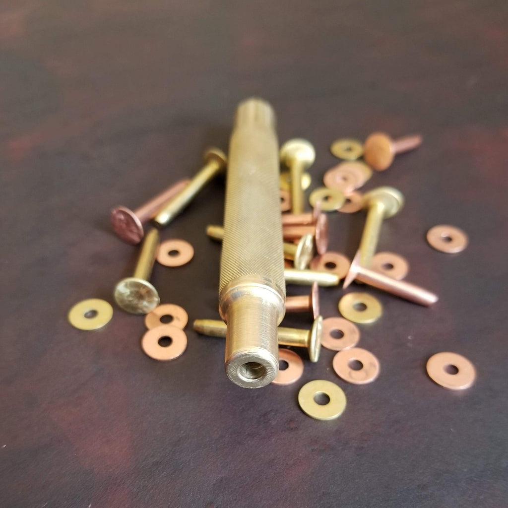 Whiskey River Brass Rivet Setter Leather work